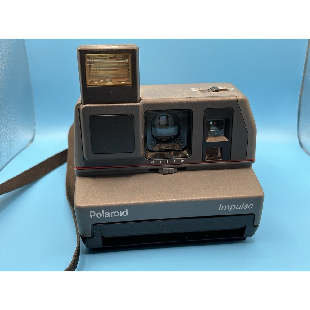 Polaroid 600 Impulse instant Camera System w/Built In Flash/Strap-Not‎ Tested-